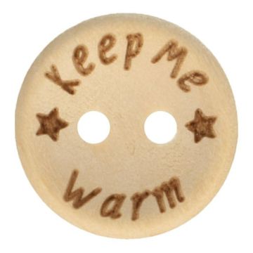 Knoop Hout 20mm - Keep Me Warm