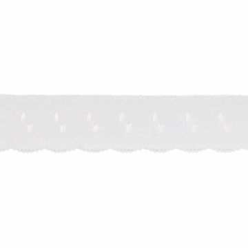 Lingerie Elastisch Vouwkant - White