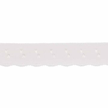 Lingerie Elastisch Vouwkant - Off White