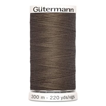 Gütermann 200 meter naaigaren - Donker Chocolade