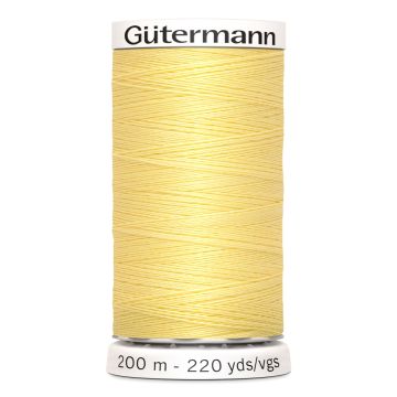 Gütermann 200 meter naaigaren - pastel geel