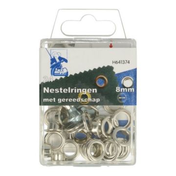 Nestelringen Zilver - 8mm
