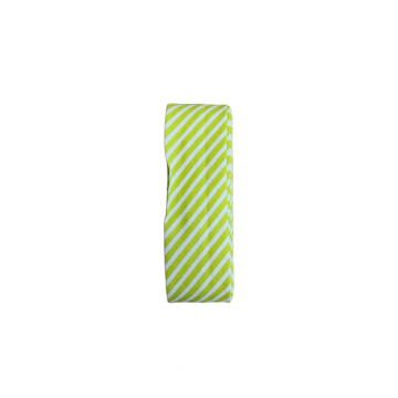 Biaisband - 2m - Strepen - Lime Green