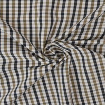 Blouse stof - taupe/black/white