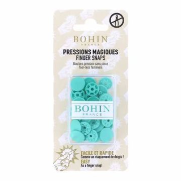 Bohin - Magische drukknopen 13mm - Turquoise