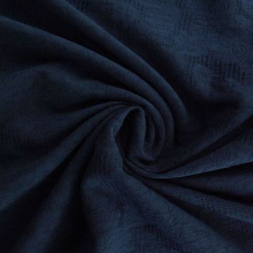 Cotton - Jacquard Roses - Navy - 48