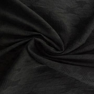 Cotton - Jacquard Roses - Black - 03