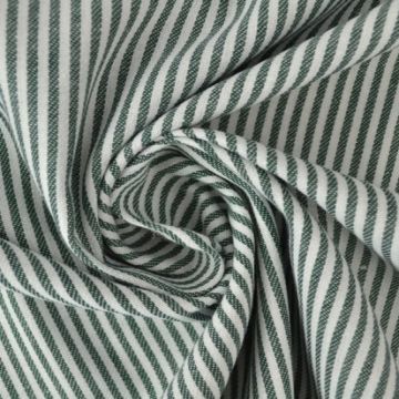 Linnenlook Strepen - Midi Green