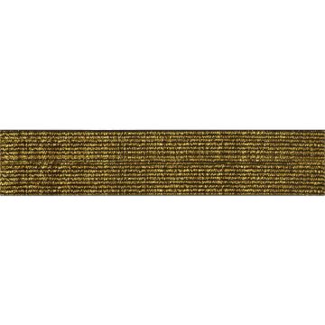 Elastiek Goud/Zwart - 25mm