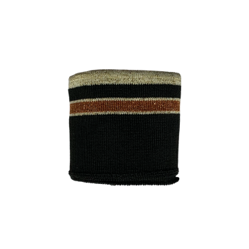 Manchetten Band - Glitter Stripes Gold/Hazelnut