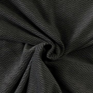 Fleece Print - Grey/Antracite Zigzag