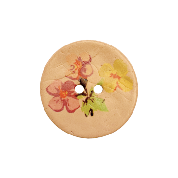 Knoop Floral Roze - 40mm