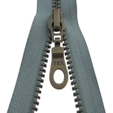 YKK Deelbare Koper Ritsen - 50 cm-183 - Grijs