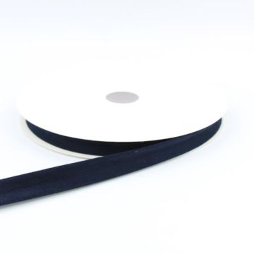 biaisband suede donker blauw