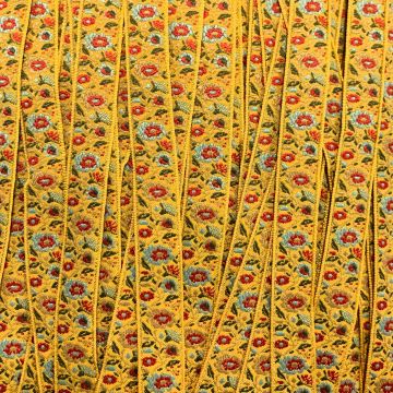 Geweven Sierband - Golden Flowers