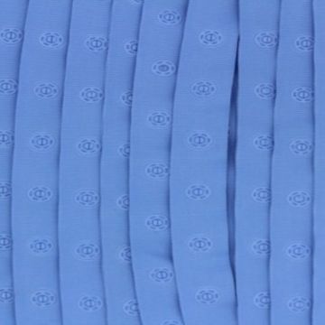 licht blauw drukkertjesband