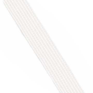 Rimpel Elastiek Wit - 40 mm