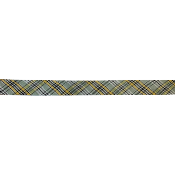 Biaisband - Ruit - Yellow/Vintage Green/White