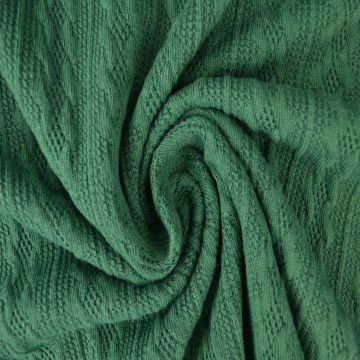 Knitted Cable Jersey - Dark Green - 32