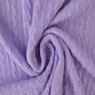 Knitted Cable Jersey - Lavender - 21