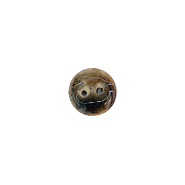 Knoop Glans Brown - 11mm