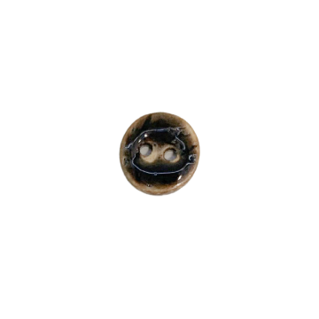 Knoop Glans Dark Brown - 11mm