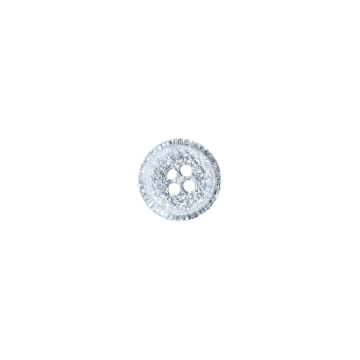 Knoop Glitter Silver - 15mm