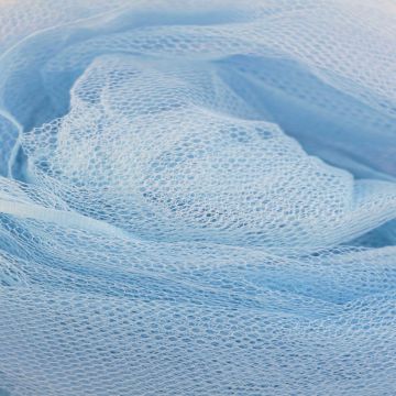 Brandvertragende Tule - 280cm - Light Blue