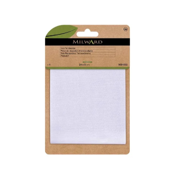 Milward - Reparatiedoek Opstrijkbaar 24x9cm - White