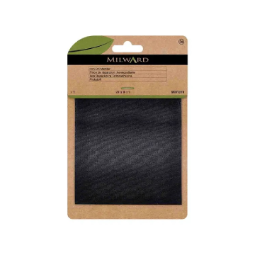 Milward - Reparatiedoek Opstrijkbaar 24x9cm - Black