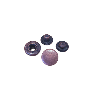 Metalen Drukknoop 20mm-Old Copper