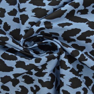 Chambray Animal Spots - Bright Blue