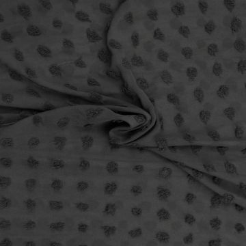 Chiffon Dots - Dark Grey