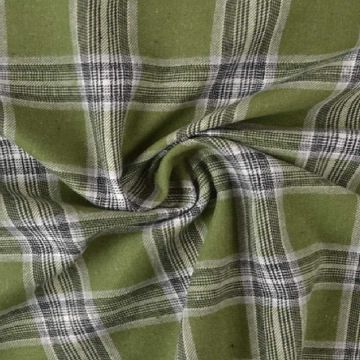 Flanel Ruiten - Mossgreen/Black/White