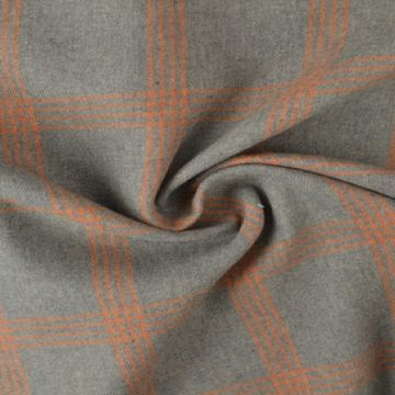 Flanel Ruiten - Mousse Grey/Ocher