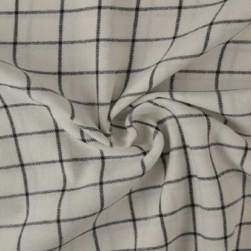 Flanel Ruiten - Off White/Black