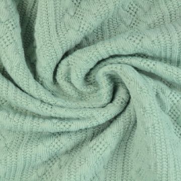 Knitted Cable Jersey - Vintage Green