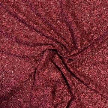Lace - Flowers and Barok - Dark Red