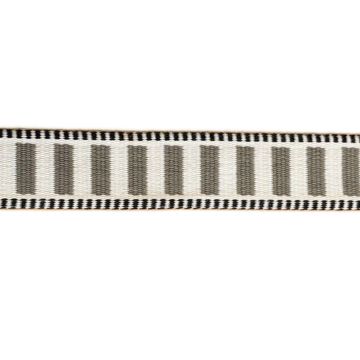 Luxe Tassenband - Stripes - Off White/Grey