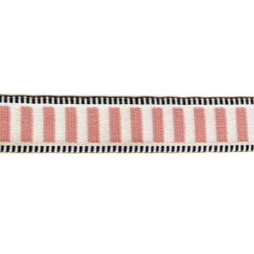 Luxe Tassenband - Stripes - Champagne/Old Pink