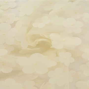 Mesh Flower - Champagne 22