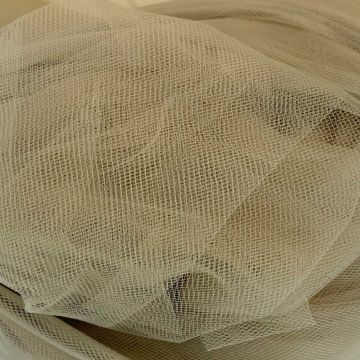 Brandvertragende Tule - 300cm - Taupe/Beige