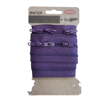 Opry Spiraal Rits 3m - Vintage Purple