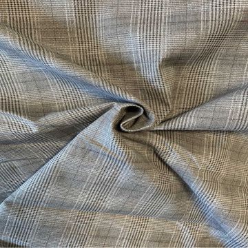 Katoen Canvas - Squares Grey/Taupe