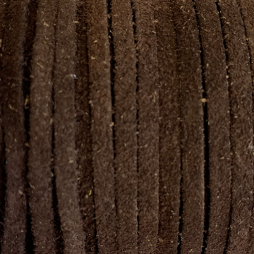 Suede Koord 3mm - Brown