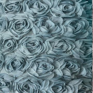Vintage Mesh - Bridal Roses - Vintage Green