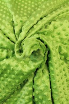 Minky Fleece Dots - Lime