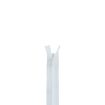 Blinde Rits 60cm - 501 - Wit