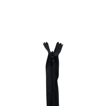 Blinde Rits 60cm - 580 - Zwart