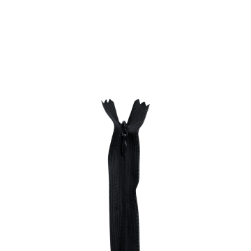Blinde Rits 40cm - 580 - Zwart